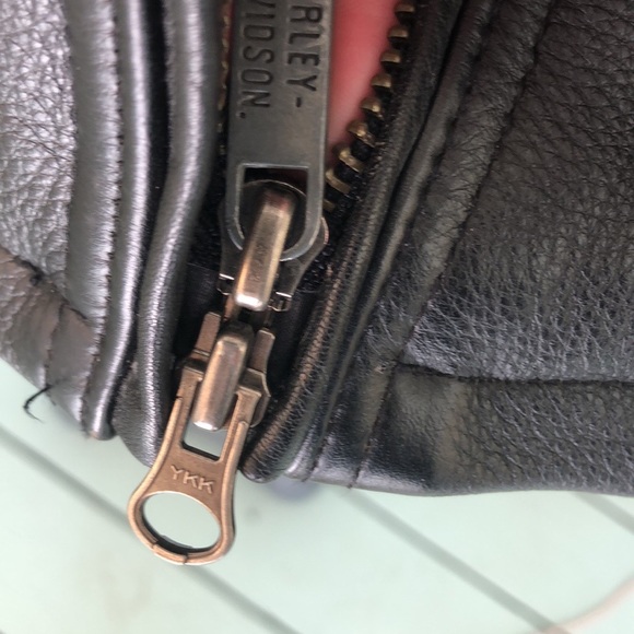 HARLEY DAVIDSON black leather jacket 💯% Authentic - Picture 11 of 17